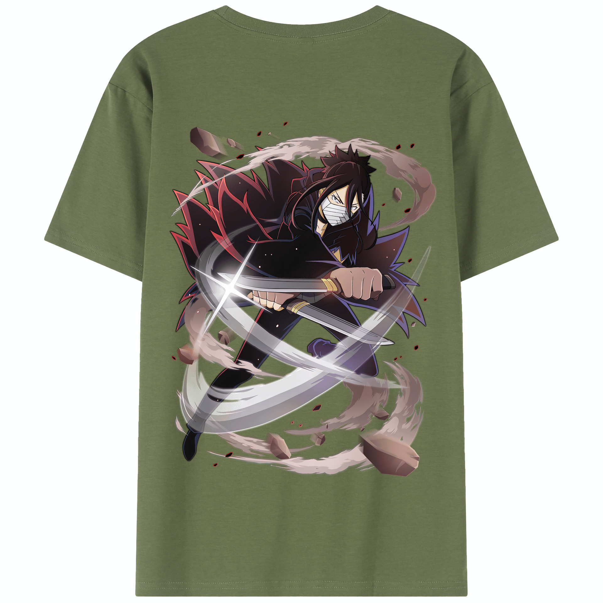 （画像用） 文豪ストレイドッグス Bungo Stray Dogs 綿100％半袖Tシャツ（背面プリント）